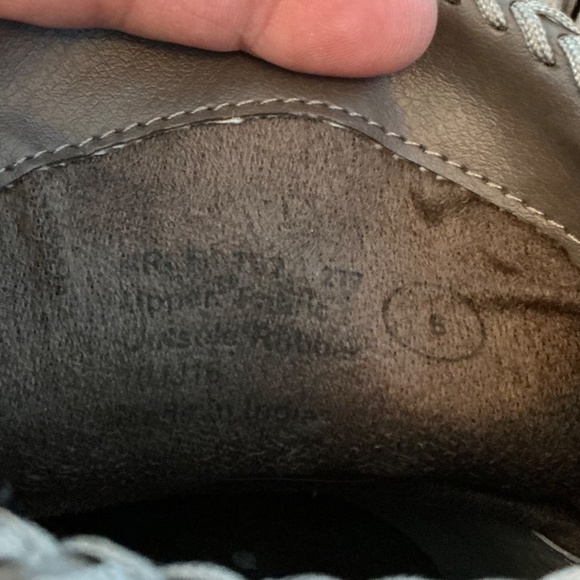 Faux Suede Beige Fringe Cowboy Ankle Bootie Size 6 - Picture 5 of 11